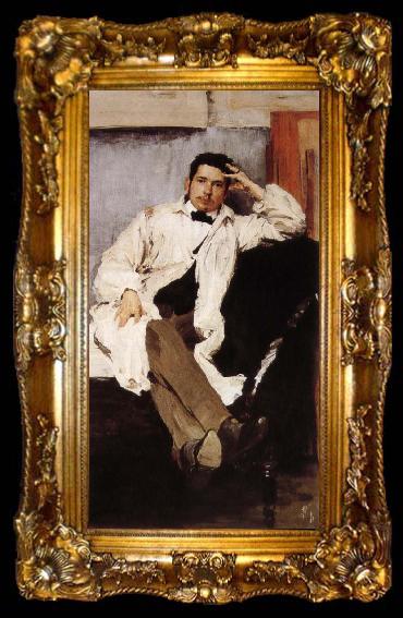 framed  Nikolay Fechin Portrait of Somofu, ta009-2